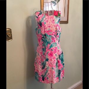 NWT Lilly Pulitzer Mila Stretch Shift Size 2 Multi Via Flora